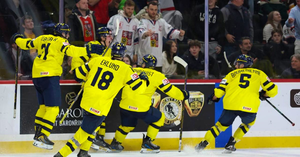 Ice Hockey World Championship: Sweden defeats the Czech Republic in the U20 World Championship final