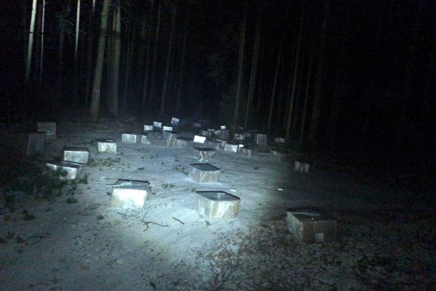 Lithuanian border guards found a batch of cigarettes worth 260 thousand euros on the border with Belarus