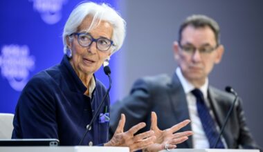 ECB chief thanks Davos 'euro-bashers' as welcome wake-up call