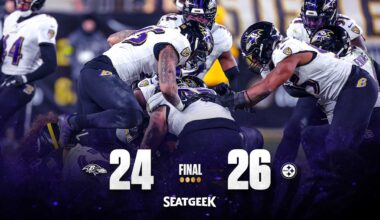 Ravens Finish Season With Gut-Wrenching Loss to Steelers