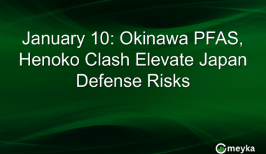 January 10: Okinawa PFAS, Henoko Clash Elevate Japan Defense Risks