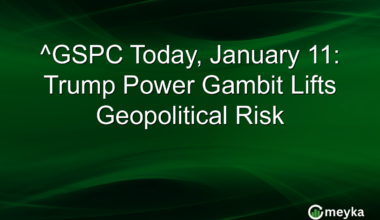 ^GSPC Today, January 11: Trump Power Gambit Lifts Geopolitical Risk