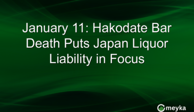 January 11: Hakodate Bar Death Puts Japan Liquor Liability in Focus