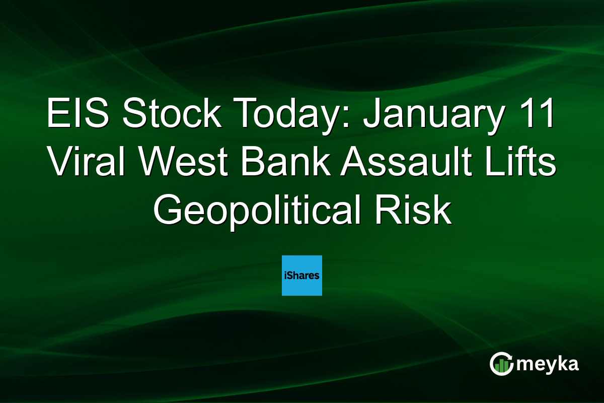 EIS Stock Today: January 11 Viral West Bank Assault Lifts Geopolitical Risk