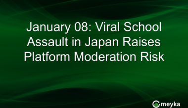 January 08: Viral School Assault in Japan Raises Platform Moderation Risk