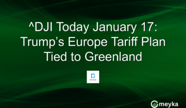 ^DJI Today January 17: Trump’s Europe Tariff Plan Tied to Greenland