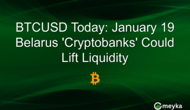 BTCUSD Today: January 19 Belarus 'Cryptobanks' Could Lift Liquidity