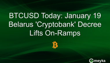 BTCUSD Today: January 19 Belarus 'Cryptobank' Decree Lifts On-Ramps