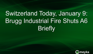 Switzerland Today, January 9: Brugg Industrial Fire Shuts A6 Briefly