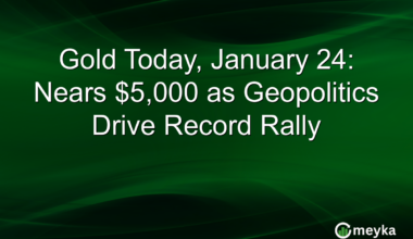 Gold Today, January 24: Nears $5,000 as Geopolitics Drive Record Rally