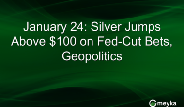 January 24: Silver Jumps Above $100 on Fed-Cut Bets, Geopolitics