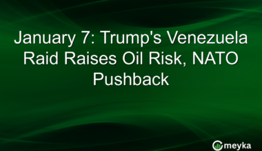 January 7: Trump's Venezuela Raid Raises Oil Risk, NATO Pushback