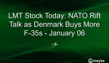 LMT Stock Today: NATO Rift Talk as Denmark Buys More F-35s - January 06