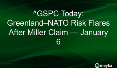 ^GSPC Today: Greenland–NATO Risk Flares After Miller Claim — January 6