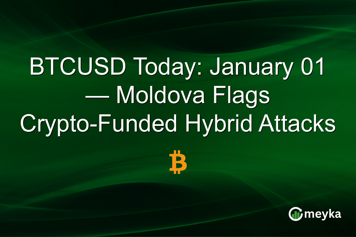 BTCUSD Today: January 01 — Moldova Flags Crypto-Funded Hybrid Attacks