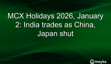 MCX Holidays 2026, January 2: India trades as China, Japan shut