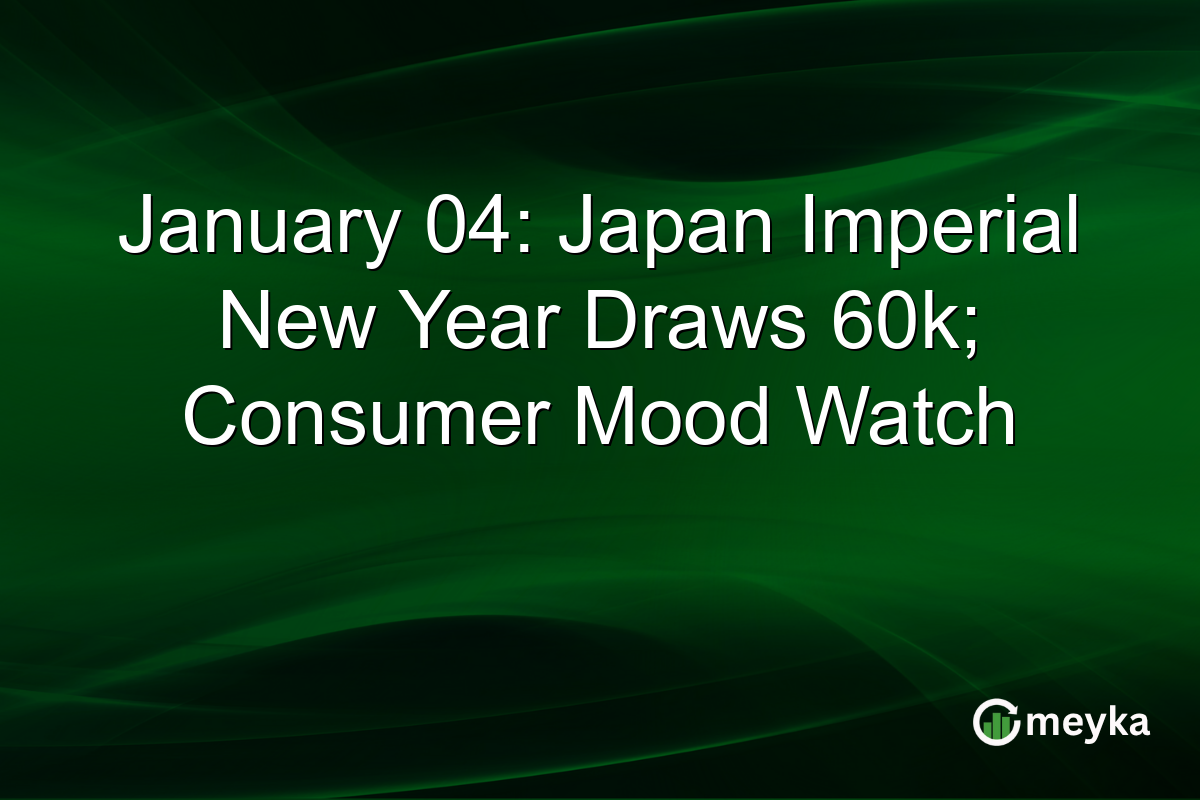 January 04: Japan Imperial New Year Draws 60k; Consumer Mood Watch