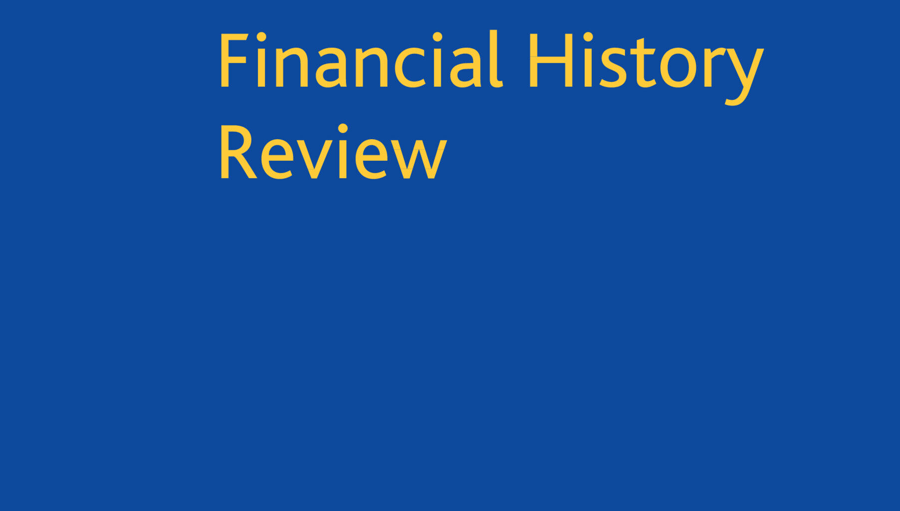 The Bank of France's balance sheets database, 1840–1998: an introduction to 158 years of central banking | Financial History Review