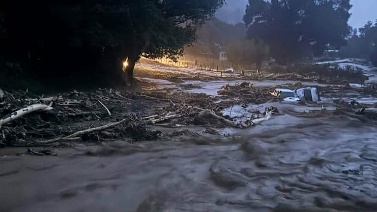 Flooding in Te Araroa has caused extensive damage.