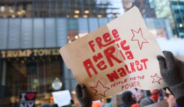 Nationwide ‘Free America’ Walkout Held in Protest of Trump