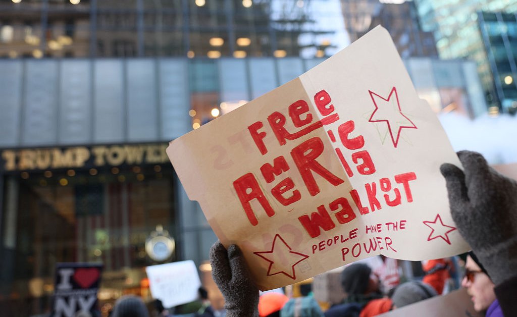 Nationwide ‘Free America’ Walkout Held in Protest of Trump
