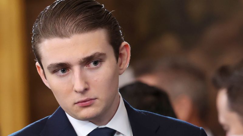 Man found guilty of assault after Barron Trump told UK police he saw attack on woman