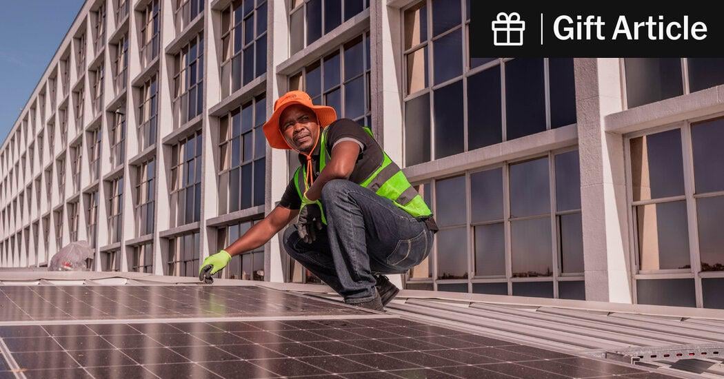 Cheap Solar is transforming lives and economies across Africa | Chinese panels and batteries are now so affordable that businesses and families are snapping them up, slashing their bills and challenging utilities. (Gift Article)