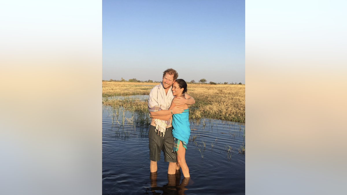 Harry and Meghan in Africa in 2016 throwback photo