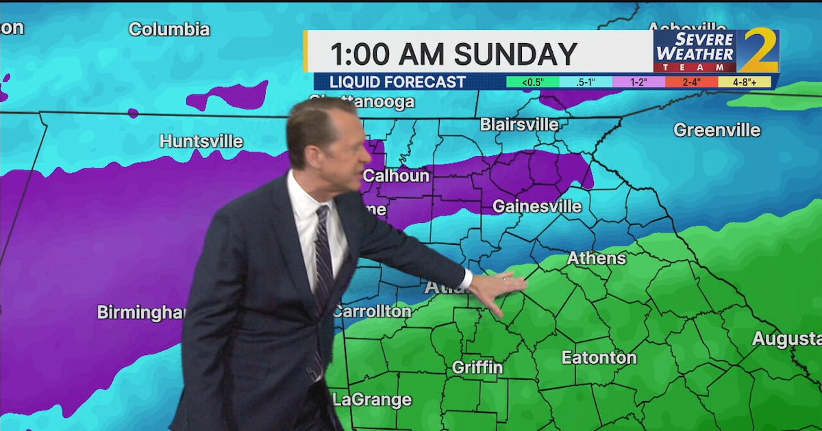 Threat of significant winter weather across north Georgia this weekend – WSB-TV Channel 2