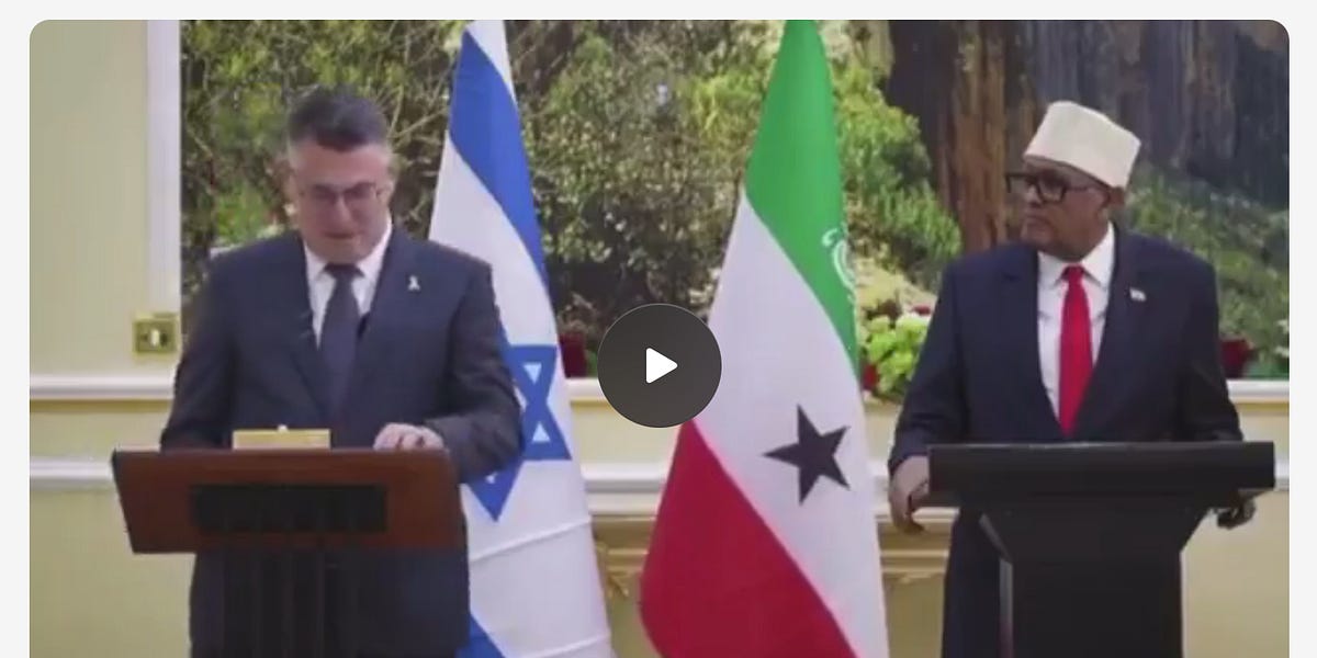 🌍 Israeli foreign minister insults Palestine right in front of the fake leader of Somaliland