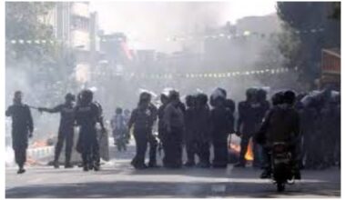 Iran police officer killed in stabbing during unrest near Tehran: local media