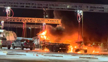 Employee injured after two trucks catch on fire in Grayslake