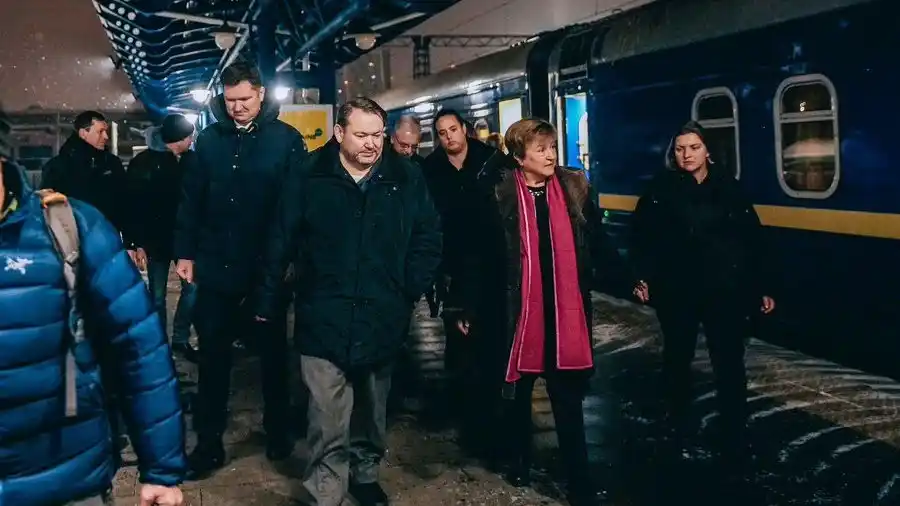 IMF Managing Director Kristalina Georgieva Visits Kyiv to Support Ukraine