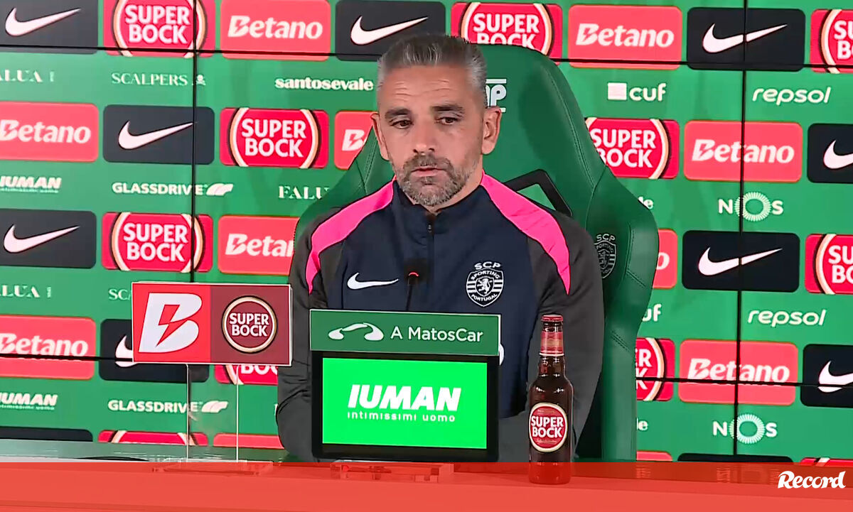 A melhor equipa em Portugal, o papel de "sargento" que não faz e a saída de Pablo para Inglaterra: o que disse Rui Borges - Sporting