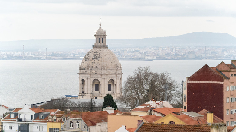 Dome in Lisbon overlooking the water