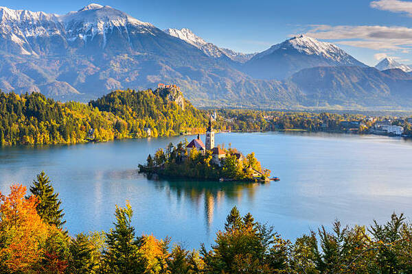Panoramic view of lake bled from mt osojnica slovenia - travel and tour world Slovenia’s
tourism