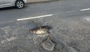 Furo na via pública Alfragide