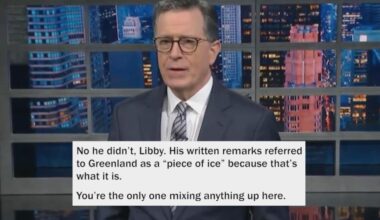 Colbert KAroline LEavitt Iceland