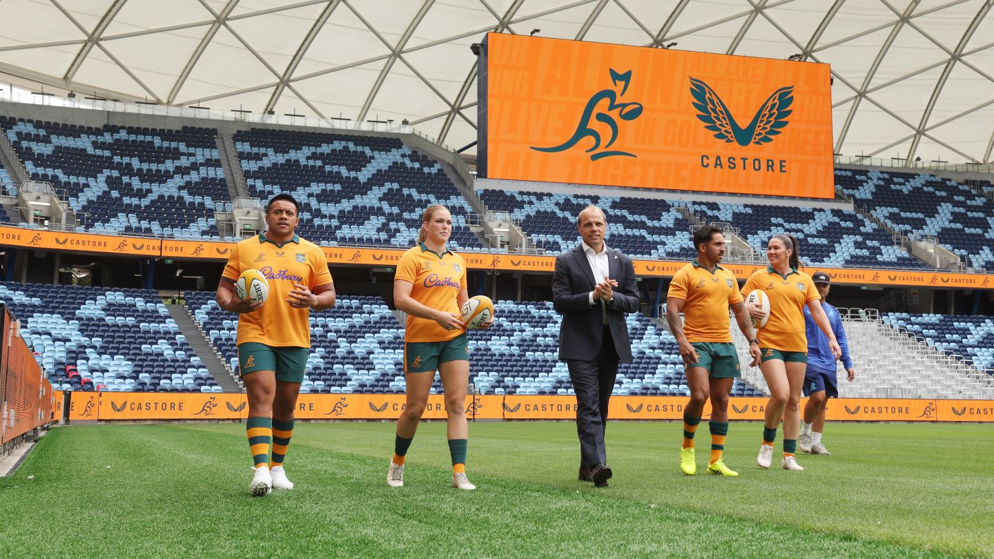 Rugby Australia switches to Castore in five-year kit deal