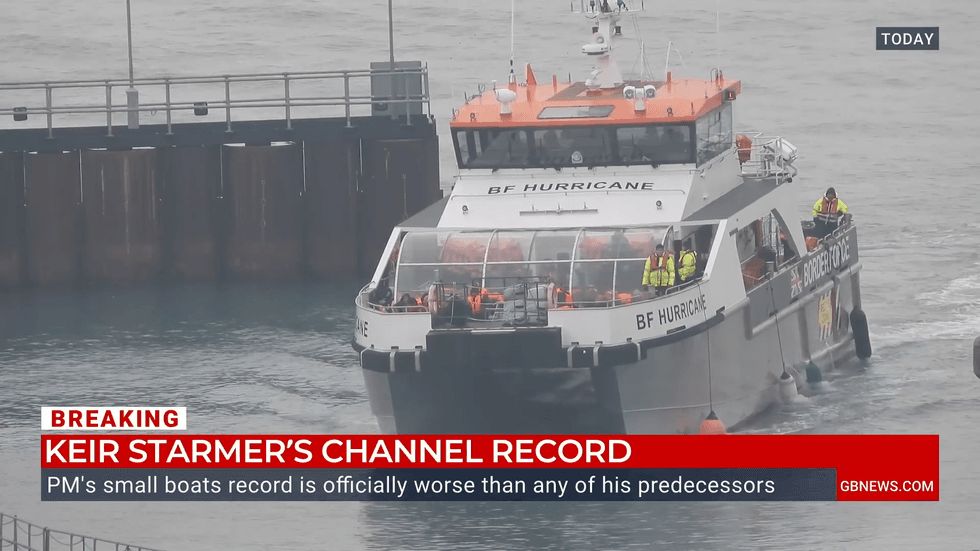 Migrants crossing The Channel