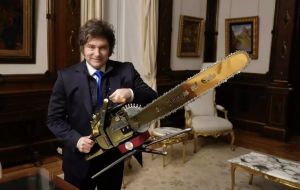 Milei’s “chainsaw” cuts – the most intense reduction in public spending in modern history, with the possible exception of Greece after its 2009 debt crisis 