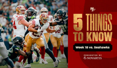 49ers Week 18 Saturday Night Showdown vs. the Seattle Seahawks