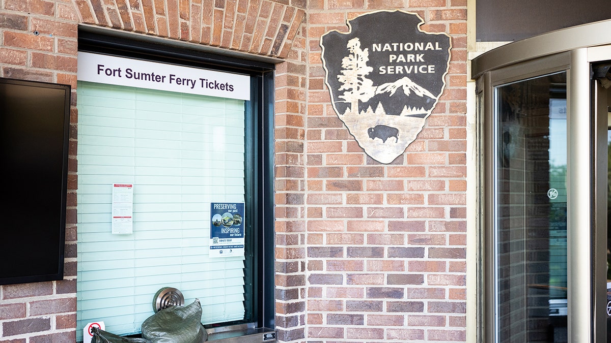 National Park Service ferry station entry to Fort Sumter