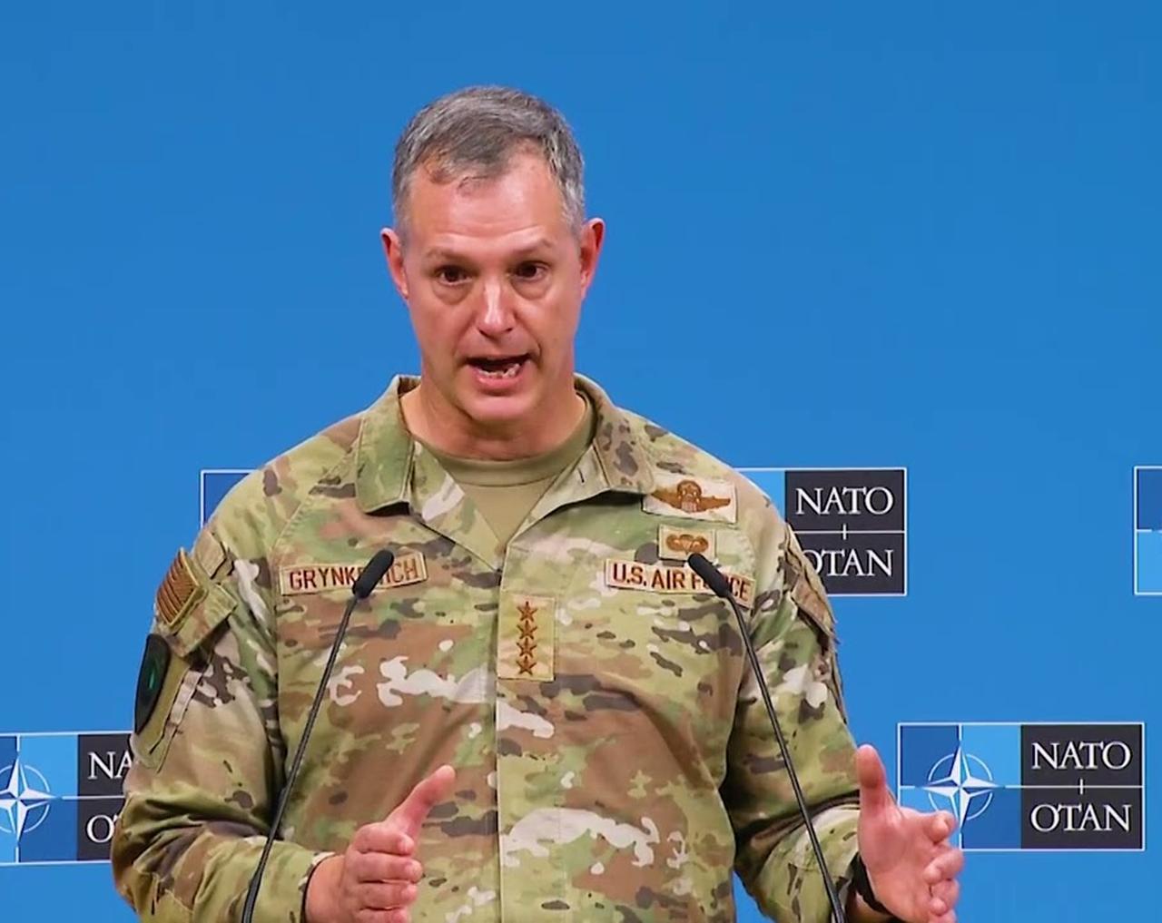 NATO's Supreme Allied Commander of Europe General Alexus G. Grynkewich speaking about NATO's rapid response capabilities on Sep. 12, 2025. (Photo via EU Debates)