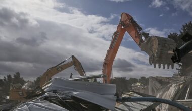 Israeli crews begin bulldozing headquarters of UN agency for Palestinian refugees in east Jerusalem