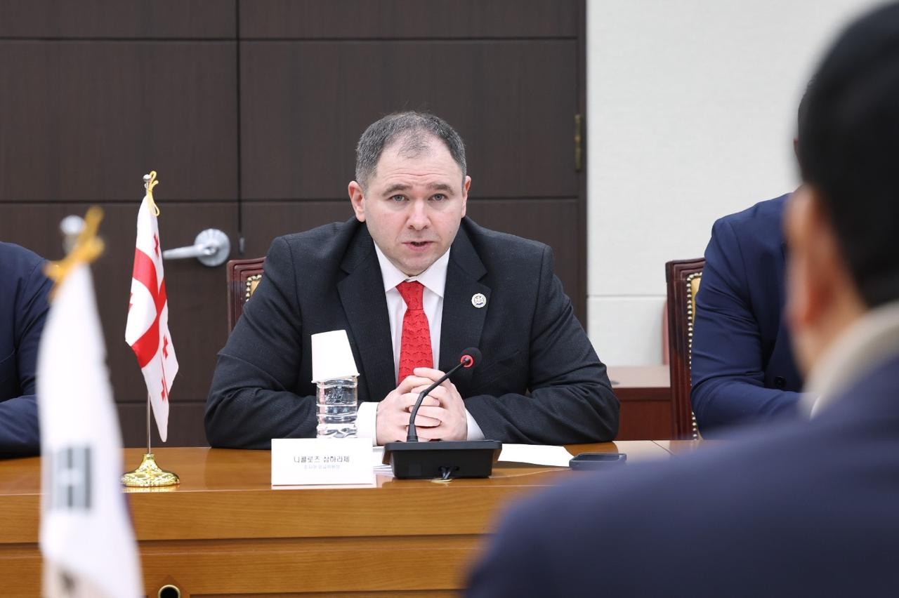 Nikoloz Samkharadze, chairperson of the Georgian Parliament’s Foreign Relations Committee. (Embassy of Georgia in Seoul)