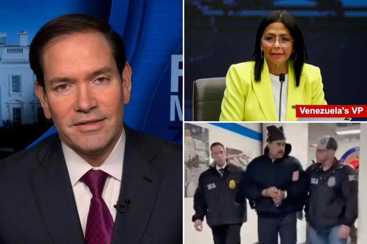 Marco Rubio says Venezuelan VP Delcy Rodríguez isn't a legitimate leader