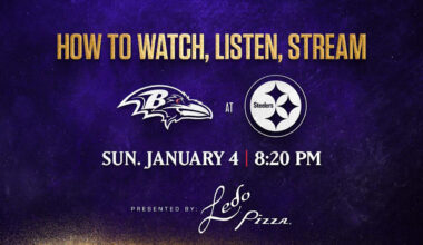 How to Watch, Listen, Live Stream Ravens vs. Steelers ‘Sunday Night Football’ - Ravens Home | Baltimore Ravens – baltimoreravens.com