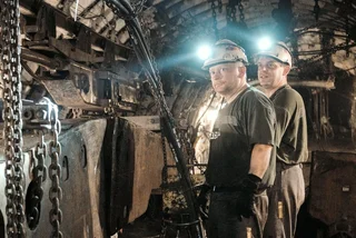 OKD employees in one of Czechia's last coal mines. Photo: Facebook / OKD
