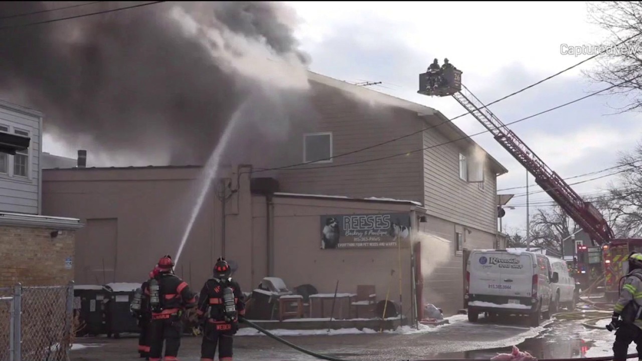 Two businesses damaged in McHenry building fire